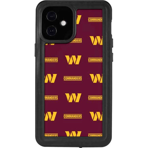 NFL Washington Commanders Blitz Series iPhone 12 Mini Waterproof Case