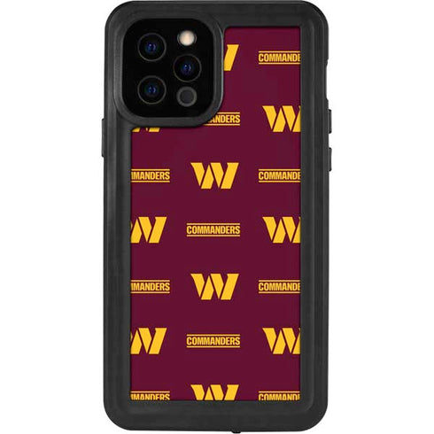NFL Washington Commanders Blitz Series iPhone 12 Pro Waterproof Case