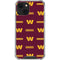 NFL Washington Commanders Blitz Series iPhone 13 Clear Case