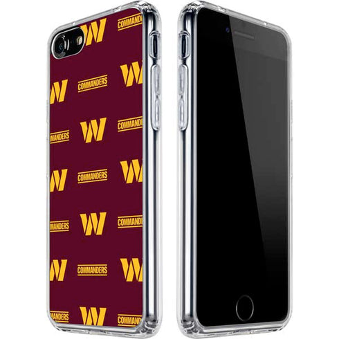 NFL Washington Commanders Blitz Series iPhone SE (2nd & 3rd Gen) Clear Case