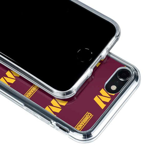 NFL Washington Commanders Blitz Series iPhone SE (2nd & 3rd Gen) Clear Case