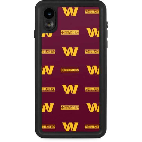 NFL Washington Commanders Blitz Series iPhone XR Waterproof Case