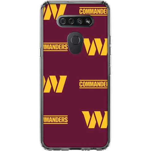 NFL Washington Commanders Blitz Series LG K51/Q51 Clear Case