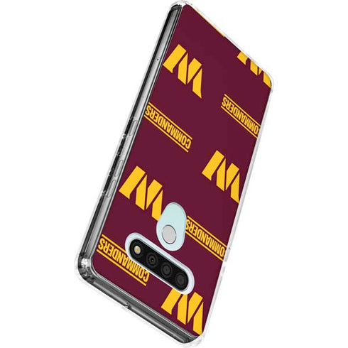 NFL Washington Commanders Blitz Series LG Stylo 6 Clear Case
