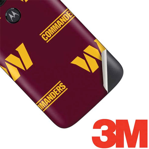 NFL Washington Commanders Blitz Series Moto E5 Play Skin