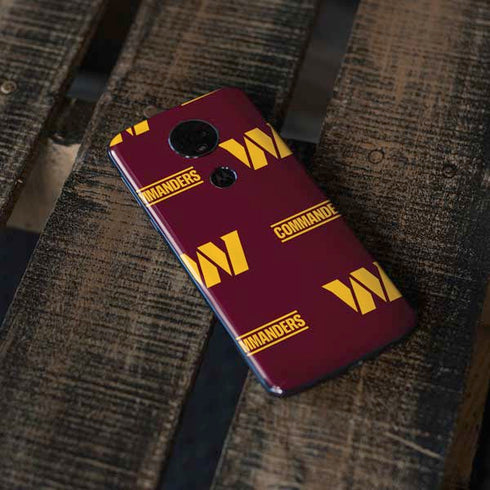 NFL Washington Commanders Blitz Series Moto E5 Plus Skin