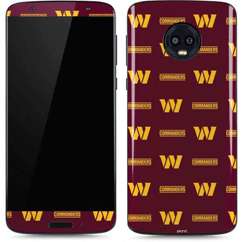 NFL Washington Commanders Blitz Series Moto G6 Skin