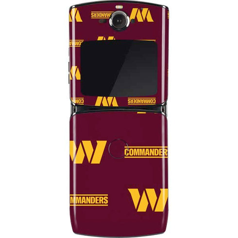 NFL Washington Commanders Blitz Series Motorola RAZR Skin