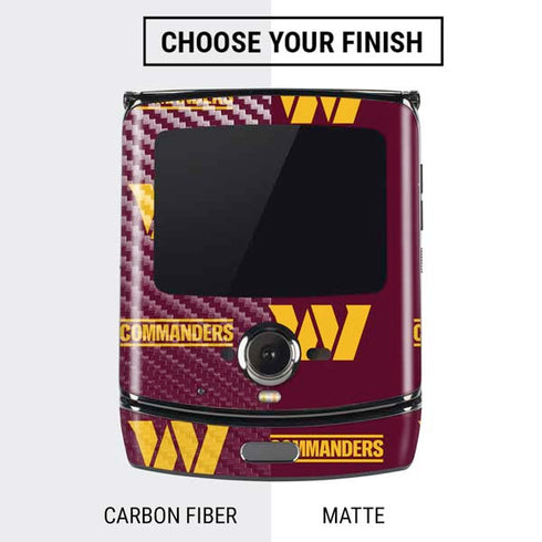 NFL Washington Commanders Blitz Series Motorola RAZR Skin