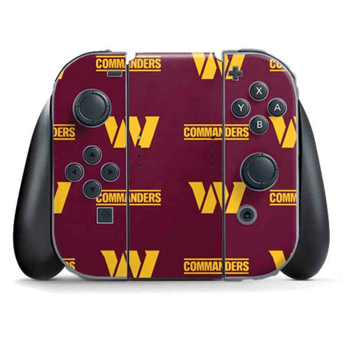 NFL Washington Commanders Blitz Series Nintendo Switch (2017-2021) Joy-Con Controller Skin