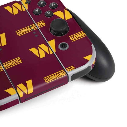 NFL Washington Commanders Blitz Series Nintendo Switch OLED (2021) Skin