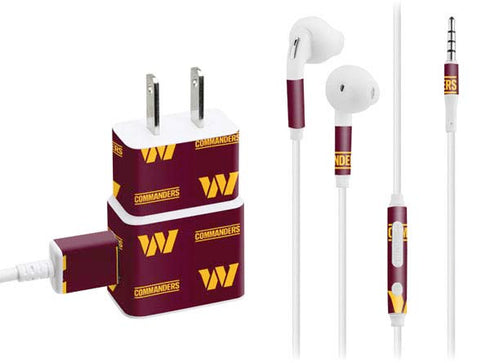 NFL Washington Commanders Blitz Series Phone Charger Skin