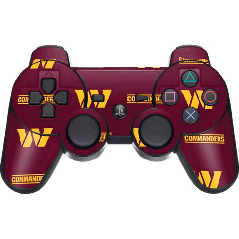 NFL Washington Commanders Blitz Series PS3 Dual Shock wireless controller Skin