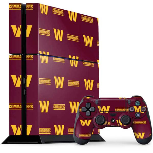 NFL Washington Commanders Blitz Series PS4 Console and Controller Bundle Skin
