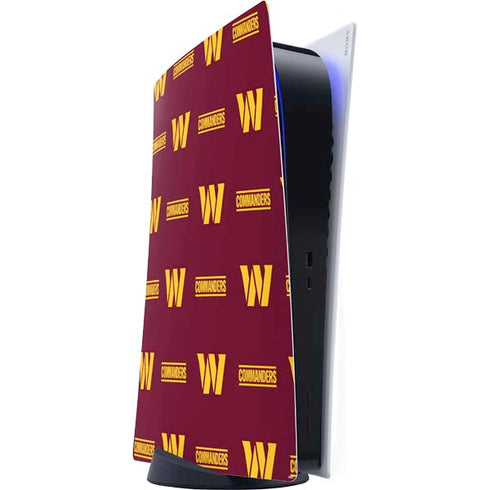 NFL Washington Commanders Blitz Series PS5 Digital Edition Console Skin