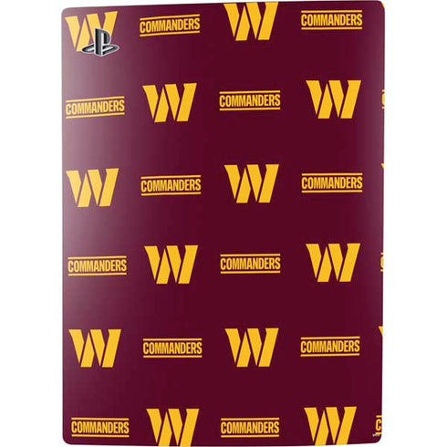 NFL Washington Commanders Blitz Series PS5 Digital Edition Console Skin