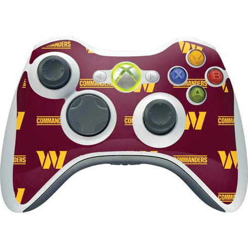 NFL Washington Commanders Blitz Series Xbox 360 Wireless Controller Skin