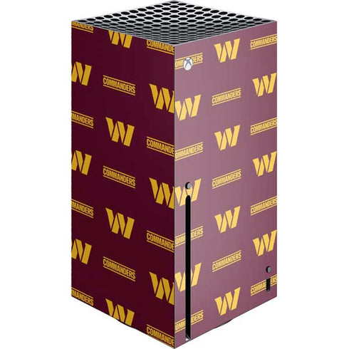 NFL Washington Commanders Blitz Series Xbox Series X Console Skin