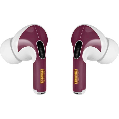 NFL Washington Commanders Performance Series AirPods Pro 2nd Gen Skin
