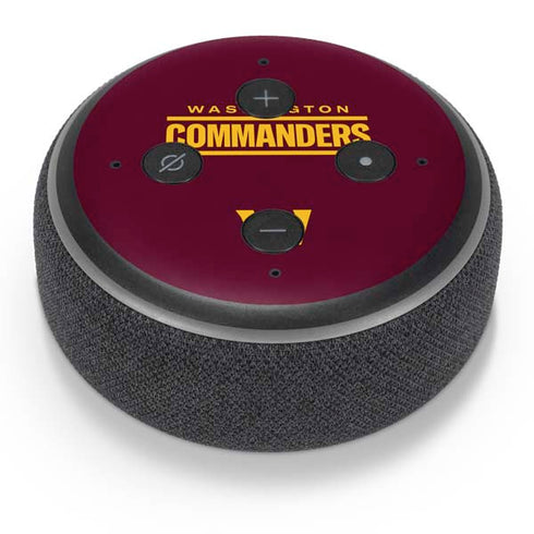 NFL Washington Commanders Performance Series Amazon Echo Dot Skin