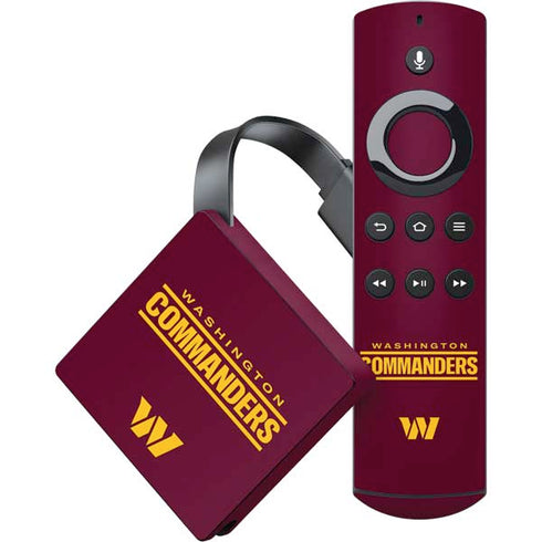 NFL Washington Commanders Performance Series Amazon Fire TV Skin