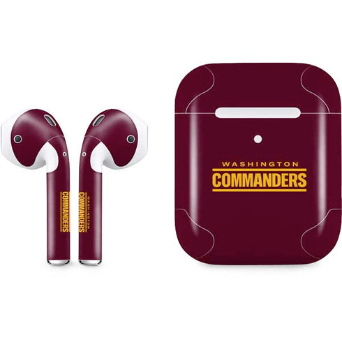 NFL Washington Commanders Performance Series Apple AirPods 2 Skin