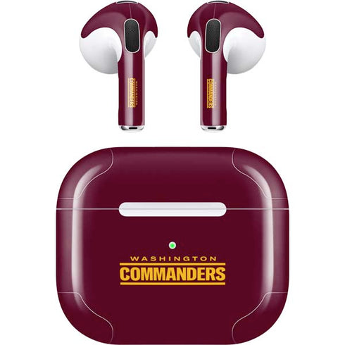 NFL Washington Commanders Performance Series Apple AirPods (3rd Gen 2021) Skin
