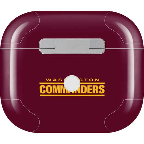 NFL Washington Commanders Performance Series Apple AirPods (3rd Gen 2021) Skin