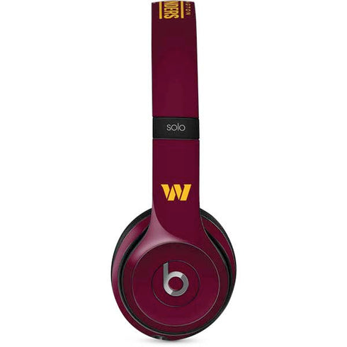 NFL Washington Commanders Performance Series Beats Solo 2 Wired Skin