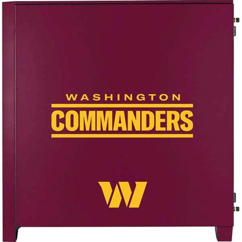 NFL Washington Commanders Performance Series Corsair 4000D Tempered Glass Mid-Tower ATX Case Skin