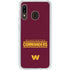 NFL Washington Commanders Performance Series Galaxy A20 Clear Case