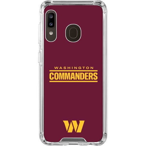 NFL Washington Commanders Performance Series Galaxy A30 Clear Case