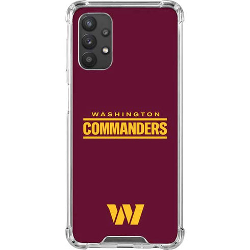 NFL Washington Commanders Performance Series Galaxy A32 5G Clear Case