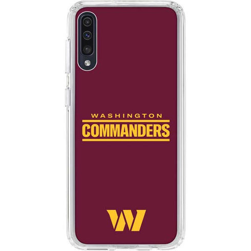 NFL Washington Commanders Performance Series Galaxy A50 Clear Case