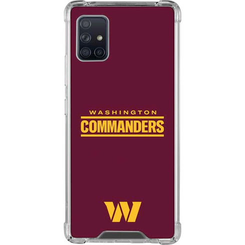 NFL Washington Commanders Performance Series Galaxy A51 5G Clear Case