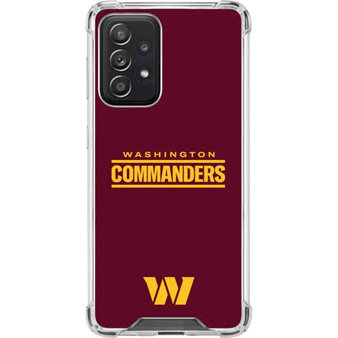 NFL Washington Commanders Performance Series Galaxy A52 5G Clear Case