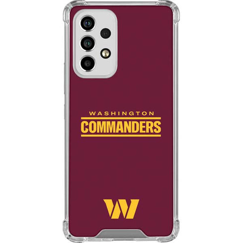NFL Washington Commanders Performance Series Galaxy A53 5G Clear Case