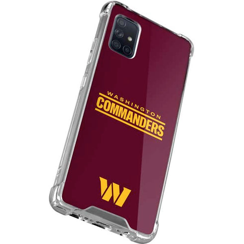 NFL Washington Commanders Performance Series Galaxy A71 5G Clear Case