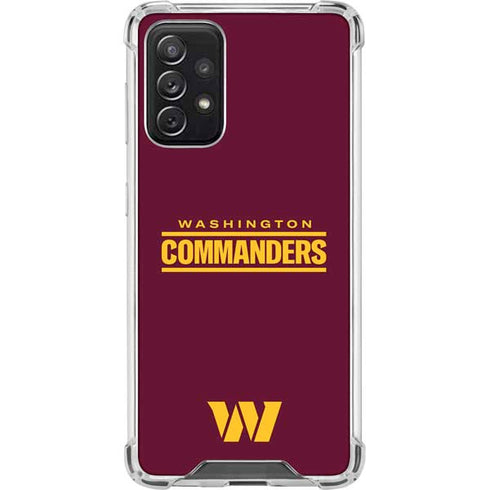 NFL Washington Commanders Performance Series Galaxy A72 5G Clear Case