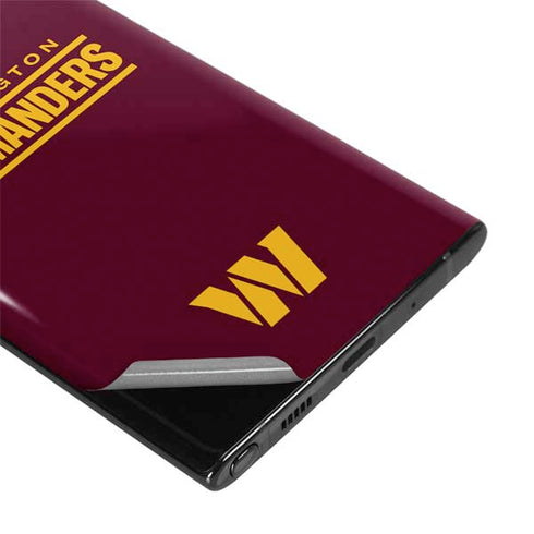 NFL Washington Commanders Performance Series Galaxy Note 10 Plus Skin