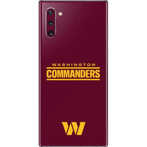 NFL Washington Commanders Performance Series Galaxy Note 10 Skin