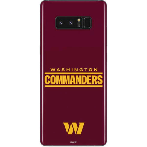 NFL Washington Commanders Performance Series Galaxy Note 8 Skin