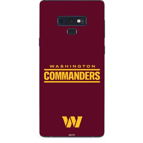 NFL Washington Commanders Performance Series Galaxy Note 9 Skin