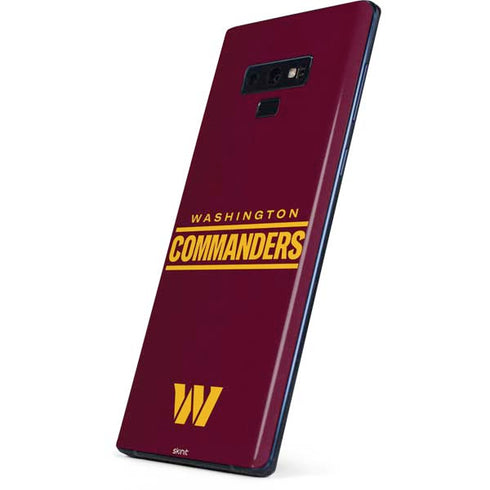 NFL Washington Commanders Performance Series Galaxy Note 9 Skin