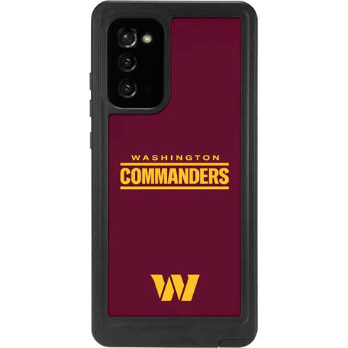 NFL Washington Commanders Performance Series Galaxy Note20 5G Waterproof Case