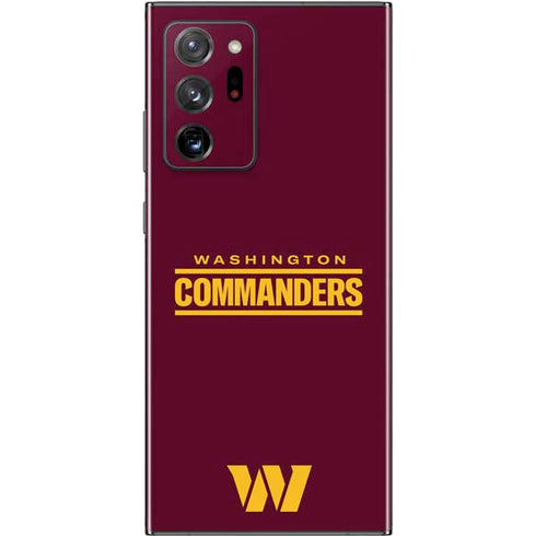 NFL Washington Commanders Performance Series Galaxy Note20 Ultra 5G Skin