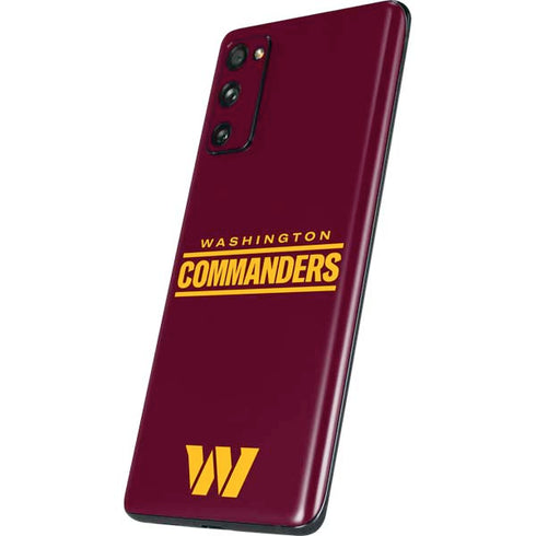 NFL Washington Commanders Performance Series Galaxy S20 Fan Edition Skin