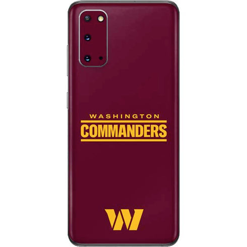 NFL Washington Commanders Performance Series Galaxy S20 Skin