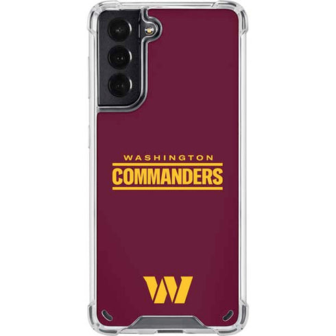 NFL Washington Commanders Performance Series Galaxy S21 5G Clear Case