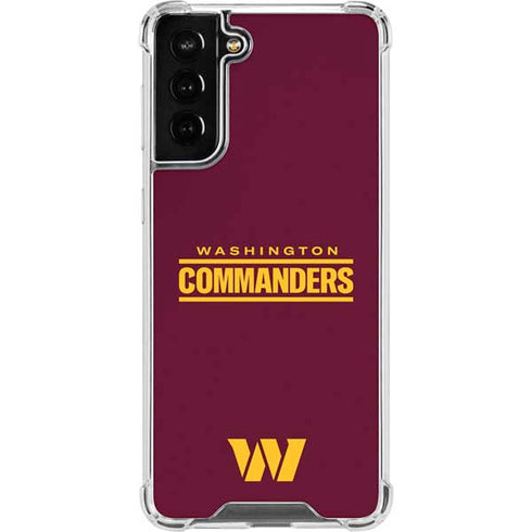 NFL Washington Commanders Performance Series Galaxy S21 FE Clear Case